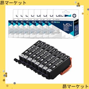 LCL EPSON用 エプソン用 ICBK80L 残量表示付き （8パック ブラック） 増量 互換インクカートリッジ 対応機種： EP-707A EP-708A EP-777A 