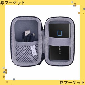 用の Samsung T7 T5 Touch 外付SSD 500GB 1TB 2TB専用保護 キャリングケース 旅行収納ケース -waiyu JP (黒)