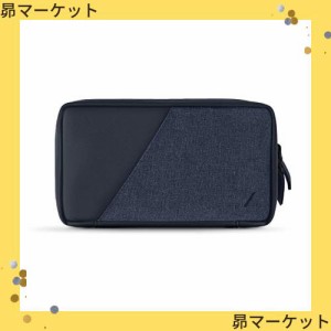 NATIVE UNION STOW Organizer - プレミアム 耐久キャンバス 旅行用収納ポーチ ケーブル 充電器 SIMカードなど収納 (Indigo)