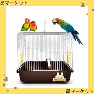 Gifty 鳥かご ケージ とまり木付き 小鳥 移動用 おでかけ キャリー 文鳥 インコ バードケージ 避難 病院 Mサイズ