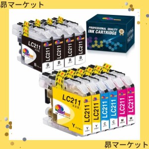 【適格請求書発行可】ブラザー インク lc211 Brother LC211 互換インクカートリッジ LC211-4PK 大容量 4色セット ×2 +LC211BK×2（計10