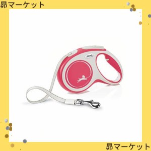 フレキシリード (flexi) 伸縮リード ニューコンフォート テープ M(25kg未満) 5m レッド [犬用リード] 日本正規品