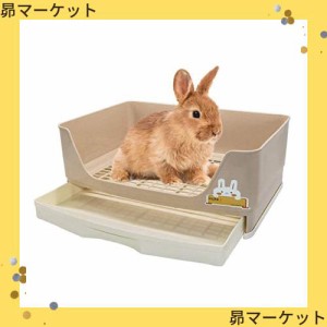 Gifty うさぎ トイレ 四角 40*30 大型 うさぎのトイレ ロップ フェレット チンチラ デグー モルモット 小動物 引き出し 大きめサイズ