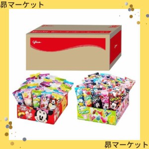 グリコ ポップキャン 12種類 60個 ディズニー ミッキー型 スティックキャンディー(棒付き 飴) グリコボックス入り