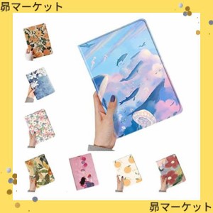 可愛い iPad6 iPad5 iPad Air Air2 ケース クジラ iPad 9.7インチ カバー ペンホルダー付き Apple Pencil 収納 女性 人気 アイパッド 9.7