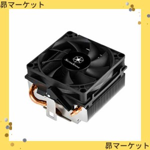 Silverstone KR01 ロープロファイル 95W AMD ソケット AM2/AM3/AM4/FM1/FM2 CPUクーラー 高さ54mm 冷却機能付き SST-KR01