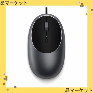 Satechi C1 USB-C 有線 アルミニウム マウス (iMac M1, iPad Pro/M1/M2, MacBookPro/ Air2018以降/M1/M2, Mac Miniなど対応)