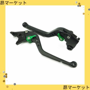 K79黒(緑) カワサキ ブレーキレバークラッチレバーセット 6段階調整 ZX-6R ZX-9R ZX-10R Z1000 ZX-12R ベルシス1000等に適合