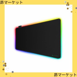 Black Shark ゲーミングマウスパッド 800mm x 300mm x4mm RGB 大型 マウスパッド ゲーミング キーボードパッド デスクマット 薄型 広幅 L