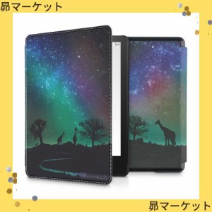 kwmobile カバー 対応: Amazon Kindle Paperwhite 11. Generation 2021 ケース - 電子書籍リーダー オートスリープ PUレザー 黒色/紺色/