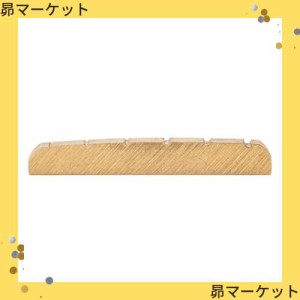 Musiclily Basic ブラス製ギター ナット ストラト/テレキャスターエレキギター用 43x3.5x6mm