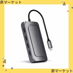 Satechi USB4 マルチ USBCハブ 9in1 PD充電 イーサネット 最大8K HDMI (MacBook Pro/Air2018以降/M1/M2対応)