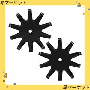 mrupoo 充電式耕運機用 耕うん刃 B-9010 替刃 2個セット 互換 HY9010用 畑 菜園 耕す 土ほぐし 雑草除去