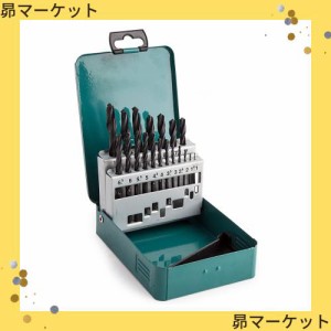 マキタ(Makita) ドリル ビットDIN338 19本セット ケース 付属 ツイストドリル 鉄工用ドリルビット [並行輸入品]