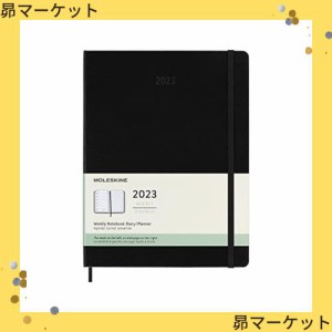 モレスキン 手帳 2023年 1月始まり 12カ月 ウィークリーダイアリー ハードカバー XLサイズ ブラック DHB12WN4Y23