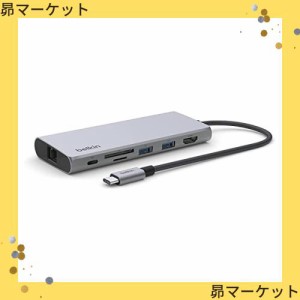 Belkin 7 in 1 USB-C 2.5Gbps イーサネットハブ USB-C PD 100W 4K HDMI SDカード iPad/iPad Pro/iPad mini/MacBook/M1M2 MacBook Pro/M1M