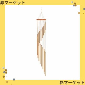 BESTOOL 風鈴 玄関 チャイム ウインドチャイム 屋外 屋内装飾 ドアチャイム - 18本 アルミチューブ (金)