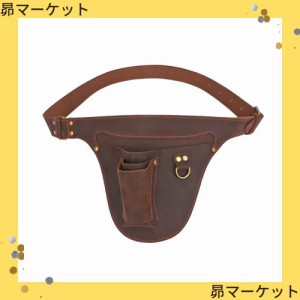 TOURBON ガーデニングポーチ バック 腰袋 園芸用品 ツールポーチ 花屋 シザーバック レザー