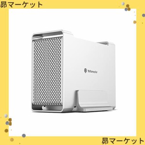 [RAID機能]Yottamaster HDDケース 3.5インチHDD×2台搭載可能 USB3.0 5Gbps接続 RAID0/RAID1/SPAN対応 RAIDケース 2BAY 外付けハードディ