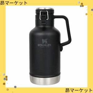 STANLEY(スタンレー) クラシック真空グロウラー 1.9L マットブラック 氷入れ 炭酸飲料 ビール 保冷 キャンプ 食洗機対応 保証 (日本正規