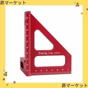 FTtool 多機能 ルーラー 定規 アルミ製 測定 けがき作業 マーキング 分解可能 台形とL型 45°90° 目盛りあり 高精度 木工用 大工用 DIY 