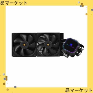 Thermalright Frozen Prism 240 Black 水冷CPUクーラー、液体CPUクーラー、120mm PWMファン×2、S-FDBベアリング、AMD/AM4/AM5、INTEL LG