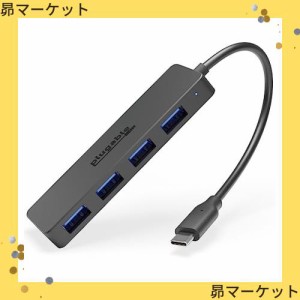 Plugable USB-C ハブ 4 ポート USB 3.0 対応 Windows Mac iPad Pro Surface Pro Chromebook Linux Android で使用可能 充電には非対応