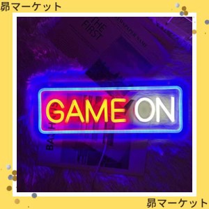 Brochao ゲームネオンサイン Game Onネオン LEDネオンライト USB/スイッチ付き ゲームルーム装飾用 子供ギフト