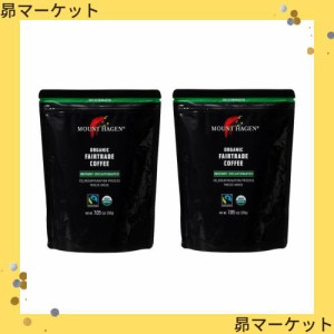 マウントハーゲン　オーガニック　フェアトレード　カフェインレス　インスタントコーヒー　詰替用 200g×2個