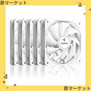 Novonest PCケースファン 120mm 静音 3PINコネクタ pc パーツ 冷却ファン 12cm ファン 高性能 5本1セット 白い「NT12043-5」