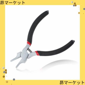 LEONTOOL 平やっとこ 幅広 平ヤットコ ギザなし 平やっとこ 極薄 アクセサリー用 ミニ 平ペンチ 工具 手芸 平口リードペンチ 平ラジオペ