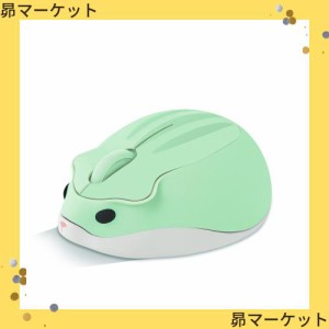 Fmlyhom マウス 無線 小型 2.4Ghz ワイヤレスマウス かわいい ハムスターの形 おしゃれ 無線 静音マウス 軽量 持ち運び便利 電池式 女性/