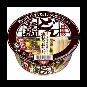 どん兵衛 日清のあっさりおだしがおいしいどん兵衛 肉だしうどん 日清食品 カップ麺 74g ×12個