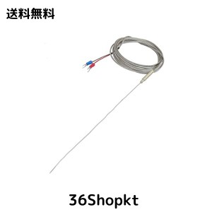 zspowertech 熱電対 2M ワイヤー 温度センサー プローブ Kタイプ 200mm x 1mm