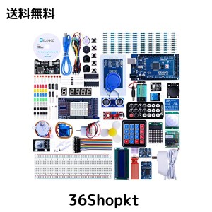 ELEGOO Arduino用のMega2560スタータキット最終版 初心者向け、チュートリアル付、MEGA 2560ボード, LCD1602