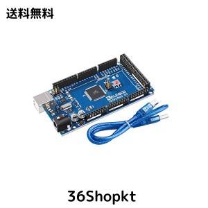 ELEGOO Arduino用 MEGA2560 R3ボード mega2560 ATMEGA16U2 + USB ケーブル (青)