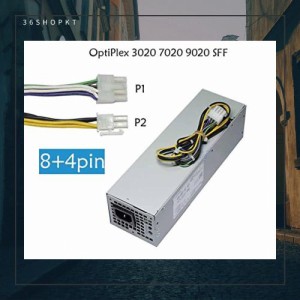 純正 Optiplex 3020 7020 9020 SFF Precision T1700 SFF 用8+4P電源ユニット 適用 DELL H255ES-00 L255AS-00 H255ES-01 D255E002L PS-326