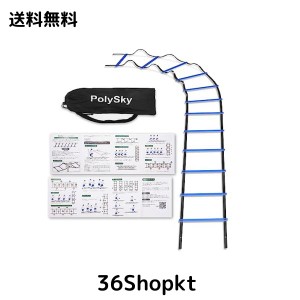 【国内保証】トレーニングラダー PolySky ラダー トレーニング 野球 サッカー 3m 4m 6m 9m 10m 収納袋付き スピードラダー 瞬発力 敏捷性