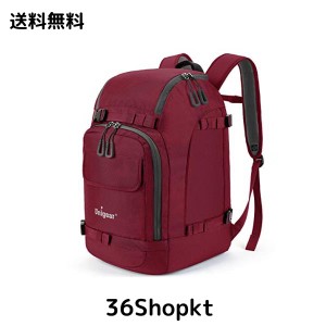 Unigear スノーボード バックパック スキー ブーツバッグ 大型 スキーヘルメット バッグ 大容量 50L 3色 (レッド)