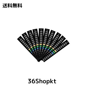 POPETPOP 水温計 水温シール 水温計ステッカー 液晶変色温度測定ストリップ 水槽 水族館 液晶 貼り付け マガジンの温度管理に 熱帯魚・観