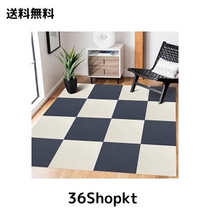 FUNHOO 厚めタイプ 吸着マット ジョイントマット【30*30cm 30枚セット 約1.5畳】 タイルマット マット カーペット フローリングカー ずれ