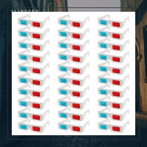 Lurrose 30本セット 3dメガネ 映画鑑賞 3Ｄ赤青メガネ シンプルデザイン 鑑賞 映画館3D メガネ 紙 折りたたみ 薄くて軽い テレビ ゲーム