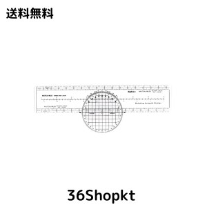 Medarchitect 航空プロッター、航空計算尺、パイロット用の8つの機能、学生用アクセサリー回転方位プロッター、WACチャート、ナビゲーシ