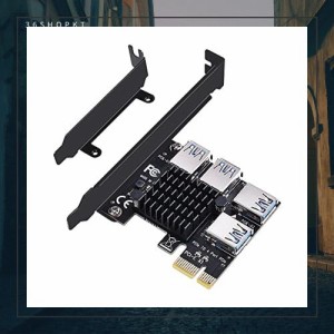 ELUTENG usb3.0増設ボード PCI-E 拡張カード 4ポート PCI-Express ライザーカード インターフェース拡張 PCIE x16 x8 x4 x1対応 放熱性 