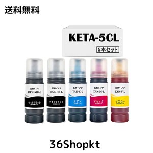 エプソン(Epson)用 KETA-5CL 互換インクボトル KEN-MB + TAK-4CL ケンダマ インク タケトンボ インク KEN-MB-L【顔料】 TAK-PB-L TAK-C-L