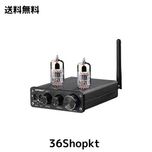 AIYIMA TUBE 6N3 Vacuum Tube 6N3真空管プリアンプブルートゥース 5.0 レシーバーハイファイプリアンプ DC12V高音と低音調整 オーディオ