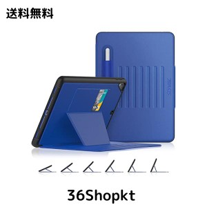 SEYMAC stock iPad 無印 第6世代/第5世代 9.7インチ(2018/2017) / Air2 / Pro 9.7 ケース 耐衝撃 多角度横置き調節 オートスリープ ペン