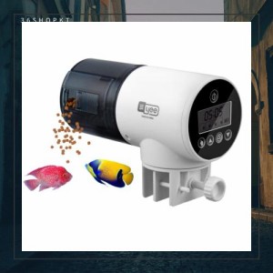 BlueFire 魚自動給餌器 餌やり器 オートフィーダー 熱帯魚 金魚 水族水槽用 多段階＆多回転数 自動餌やり機 配給量調節可能 静音 留守中