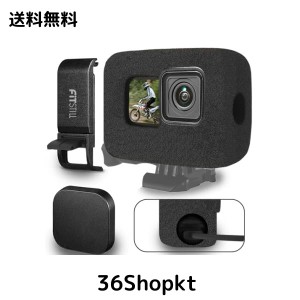 FitStill Go Pro ゴープロ Hero 12/11/10/9 Black 防風カバー スポンジケース アクセサリー風切り音低減 gopro アクセサリー直接充電バッ