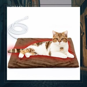 AOVEY ペット用ホットカーペット 猫ヒーターマット 犬電気マット 過熱保護 暖房器具 暖かい 寒さ対策 ネコ 犬用マット 猫用